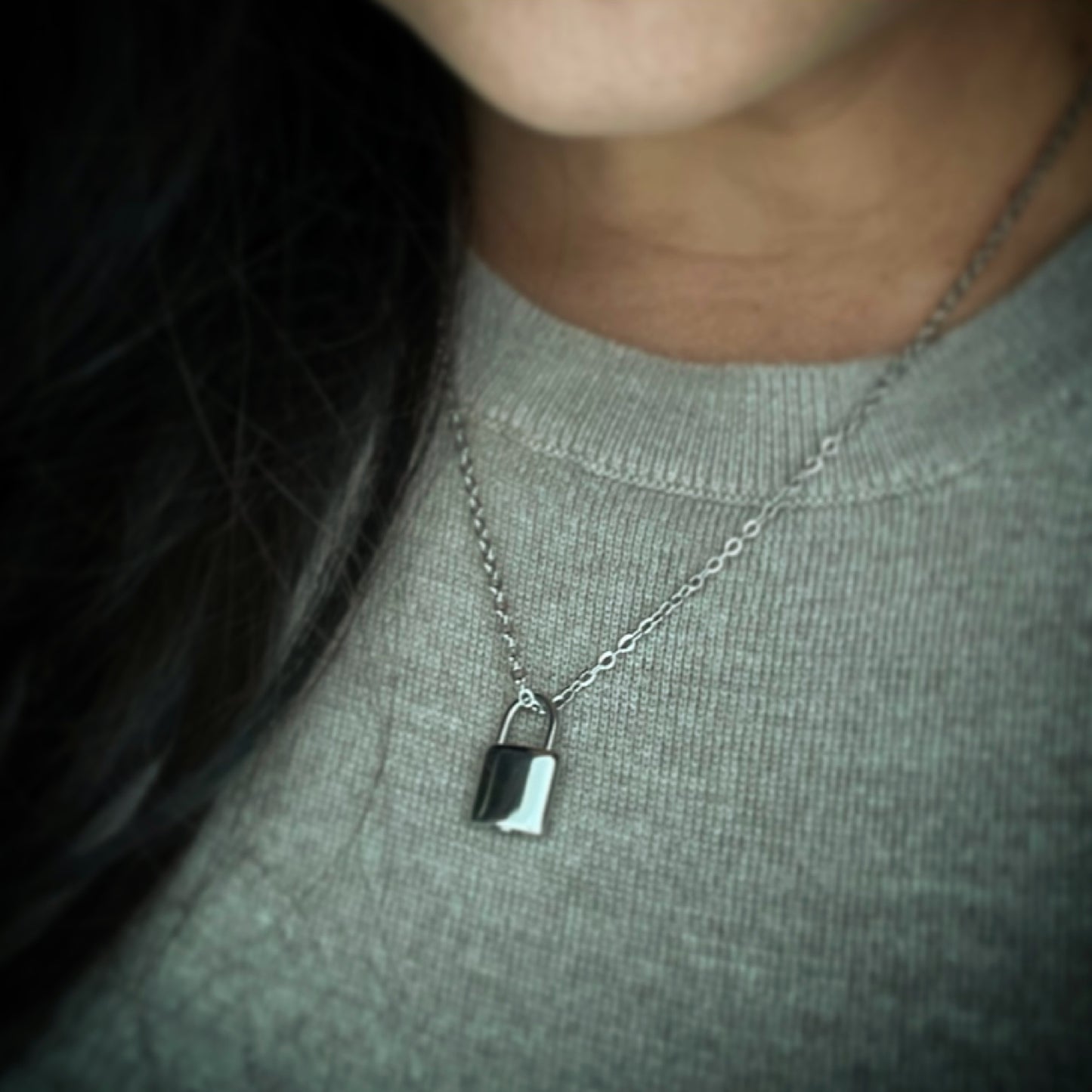 Cremation Necklace | Pet Urn Jewelry | Lock Pendant Urn Necklace