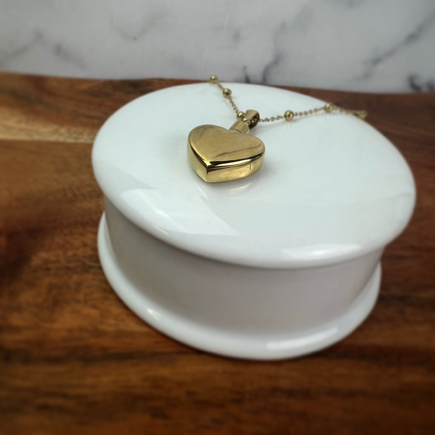 Cremation Urn Necklace | Memorial Jewelry Keepsake | Heart Pendant
