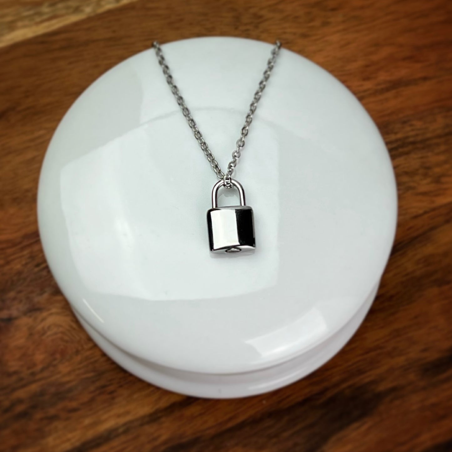 Cremation Necklace | Pet Urn Jewelry | Lock Pendant Urn Necklace