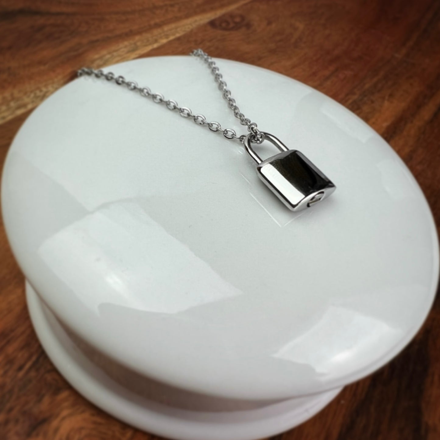 Cremation Necklace | Pet Urn Jewelry | Lock Pendant Urn Necklace