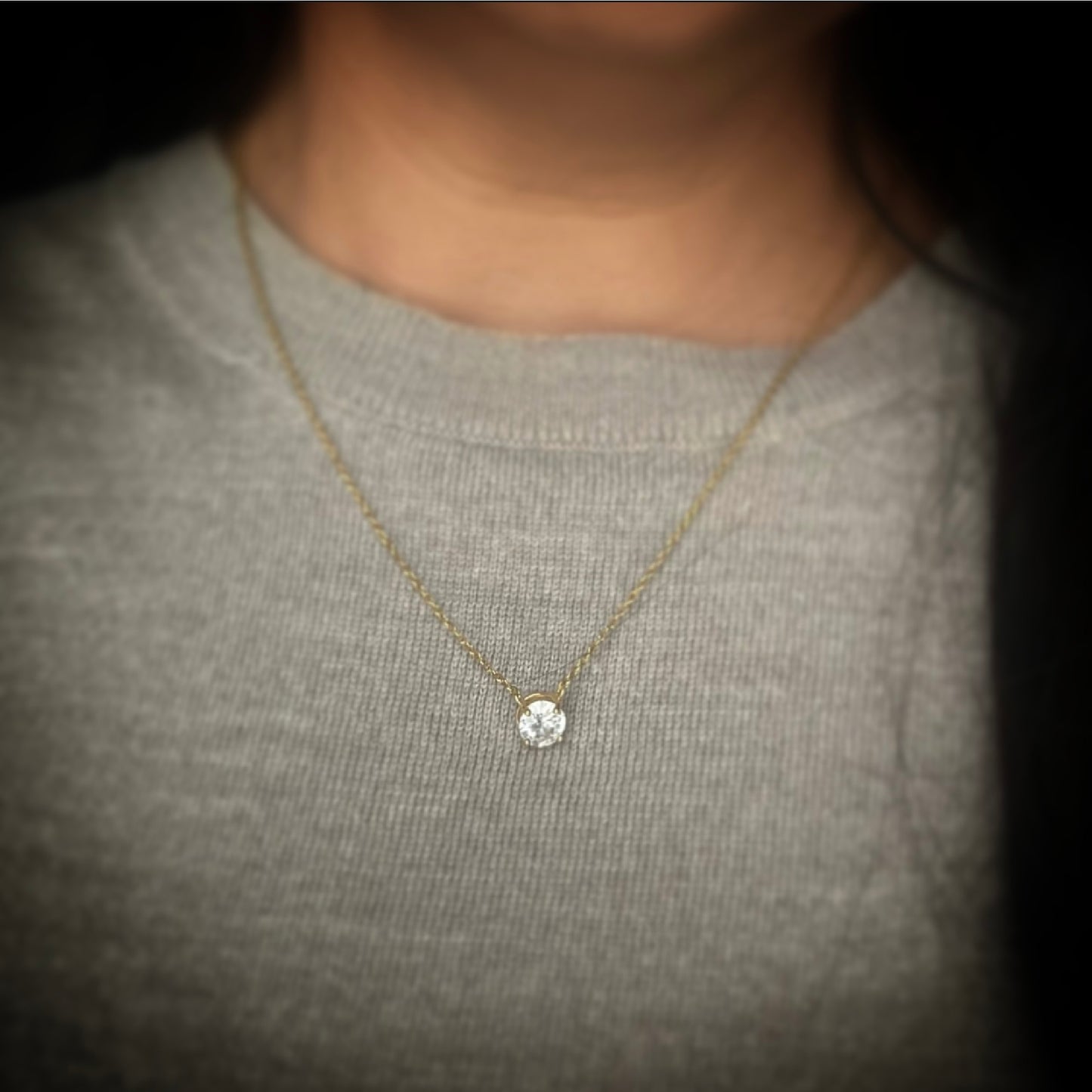 Gold-Plated Cubic Zirconia Necklace with Infused Ashes | Memorial Jewelry | Human Ashes, Pet Ashes, or Breast Milk | Custom Keepsake by The Farewell Collection