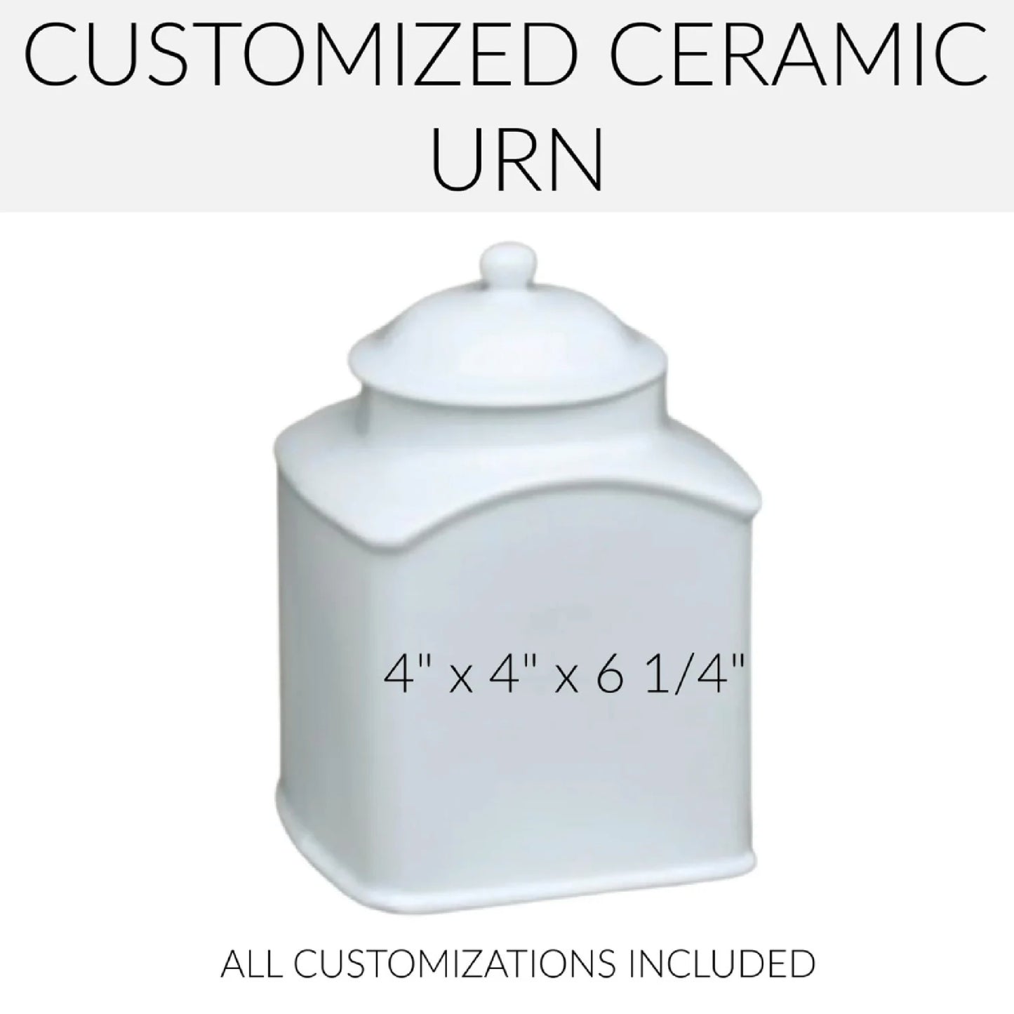 FLORAL URN WITH CUSTOMIZATION (UNDER 50 LBS.)